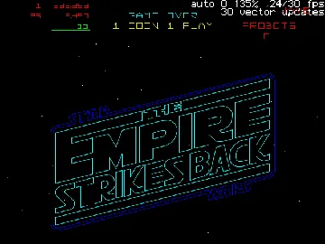 The Empire Strikes Back screen shot title